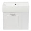 Meuble-lavabo de 21,8 po avec lavabo, armoire flottante murale, grand tiroir, tablette réglable, porte-papier hygiénique, système de fermeture en douceur-117193817