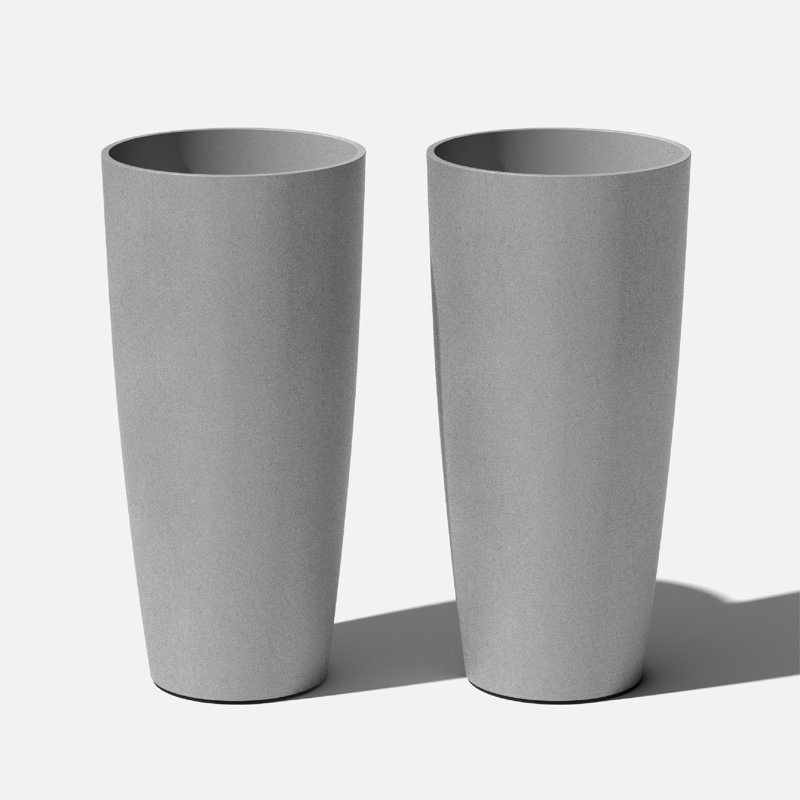 Mason Series Selena Planter, Gray, 2