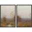 Tranquil Forest Mist Diptych, apaisant, paysage abstrait, art moderne, décoration murale, encadrée sur toile, 2 pièces-98109022-98109023