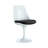 Modholic Tulip Swivel Side Chair, Black-873244884-929971210