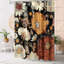 Rideau de douche Boho à motif de feuilles tropicales, tissu en polyester imperméable pour un décor de salle de bain moderne, facile à installer et à nettoyer