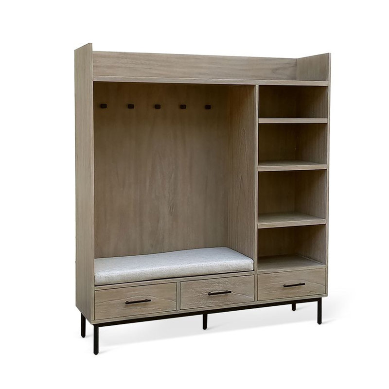 Banc de rangement à 3 tiroirs Jiny