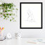 «Nude Contour S Croquis I», reproduction de photo encadrée sur papier-1009446178-1009446367