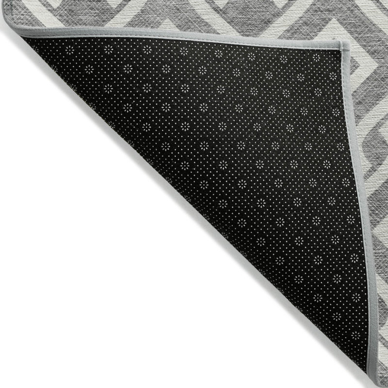 Tapis intérieur lavable à motif géométrique 9 pi x 12 pi ivoire