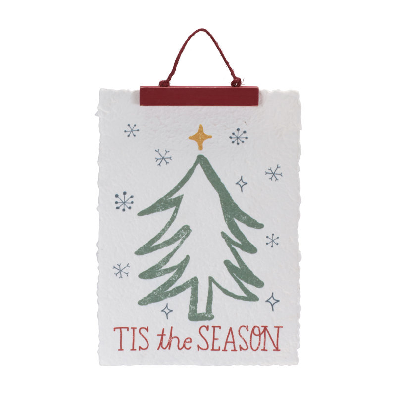 Bannière d'arbre «Merry Christmas & Tis the Season» (ensemble de 2)