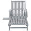 Chaise longue simple en acacia 80 po avec coussins Stanstead-1468242706