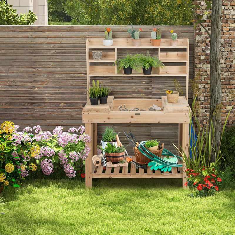 Wood Potting Bench