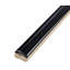 Twist 11.8" x 0.5" Glossy Ceramic Quarter Round Tile Trim in Black