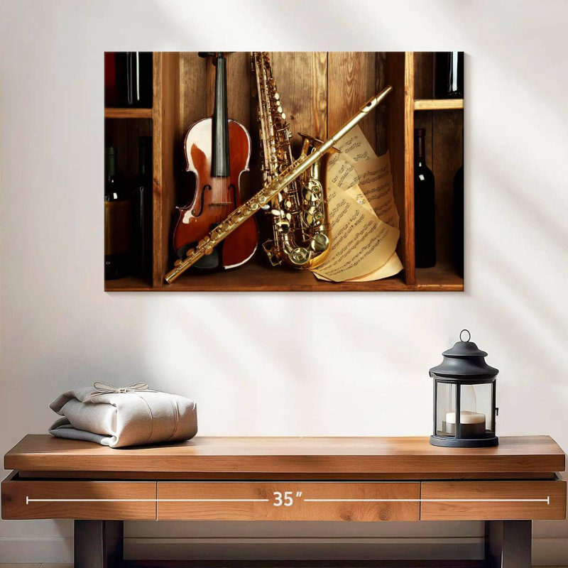 Abarca, instruments de musique classique, H 24 po x l 36 po