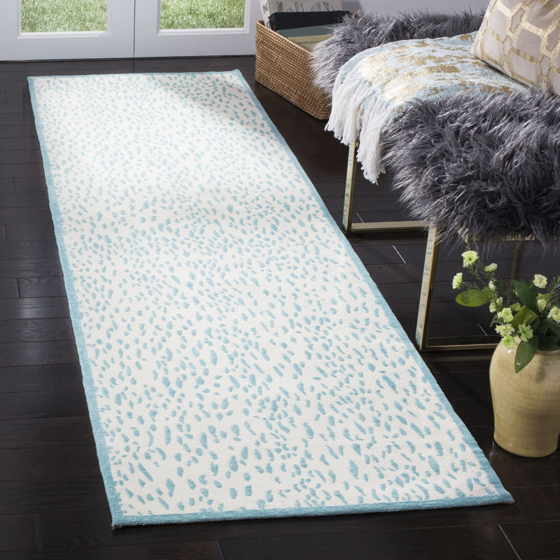 Ankit Hand Loomed Performance Animal Print Rug, Runner 2'3" x 8'