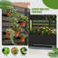 Lit de jardin extérieur surélevé en métal avec treillis-2032497420