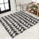 Farnham Moroccan Triangle Geometric Cream/Black Rug