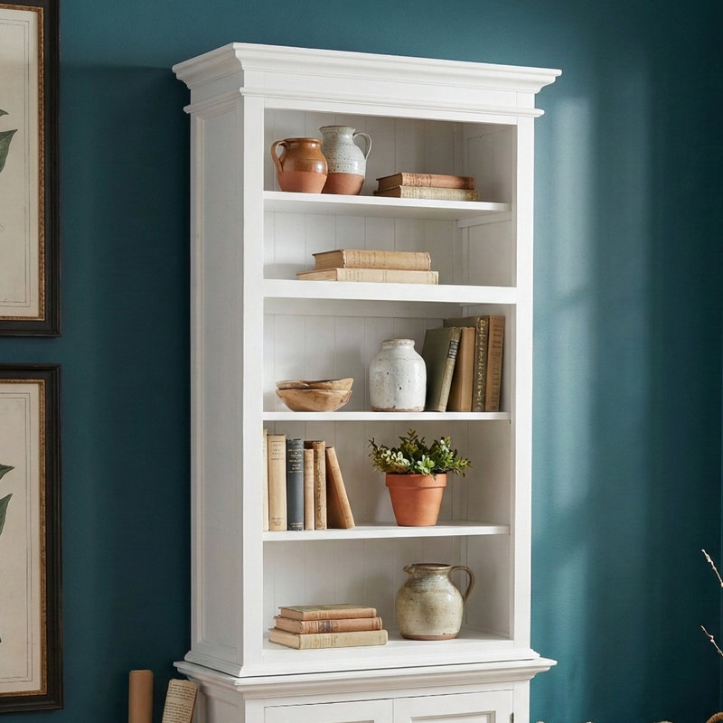 Meuble de rangement à une baie Halifax Jakeith, dessus 59,06 po H x 35,43 po Bibliothèque W, Brun
