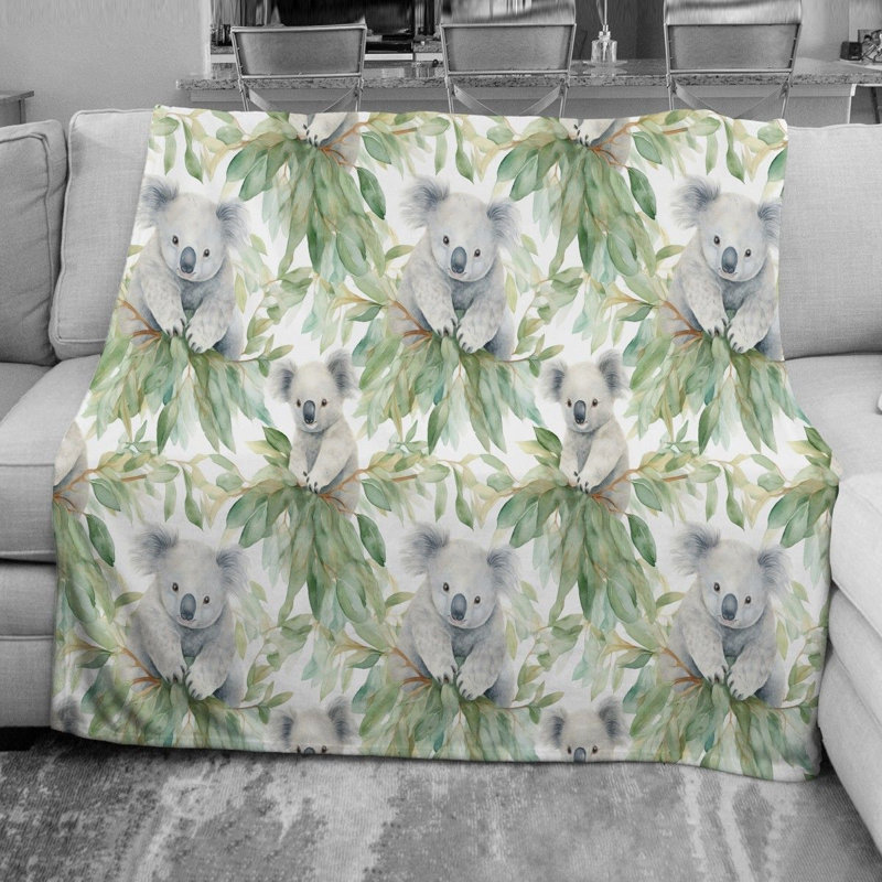  Koala Fleece Blanket, Throw