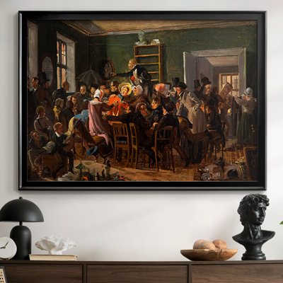 Scène de «Erasme Montanus» de Holberg - Wilmel Marstrand - Toile tendue avec châssis, 1843