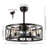 Celeste 21.6" 6-Light Industrial Farmhouse 6-Speed Metal Mobile-App/Remote-Controlled Caged LED Ceiling Fan-108648552