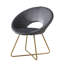 Fauteuil d'appoint rembourré en velours soyeux Slatina-1919672814