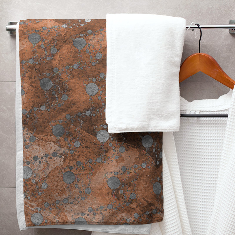 Katelyn Elizabeth Cotton Blend Bath Towel, Orange