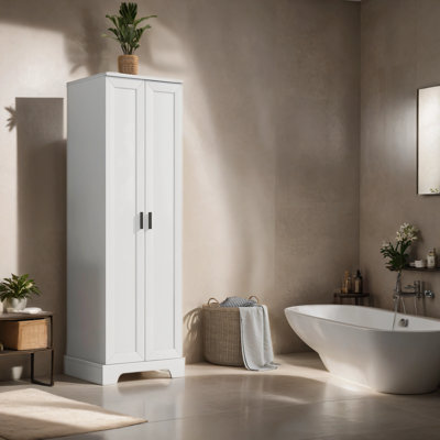 Nelsie Freestanding Linen Cabinet