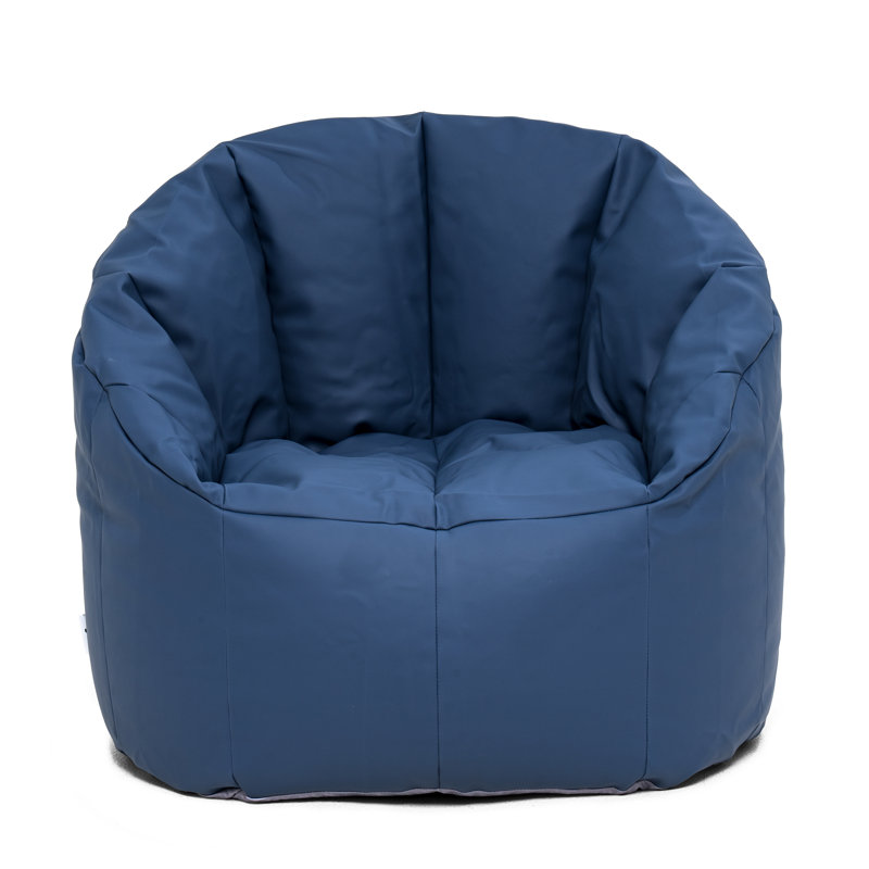 Big Joe Milano Outdoor Bean Bag Chair, Navy Marine Vinyl