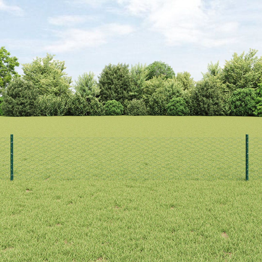 Fence with Post Segment Outdoor Barrier Garden Terrace Divider Boundary