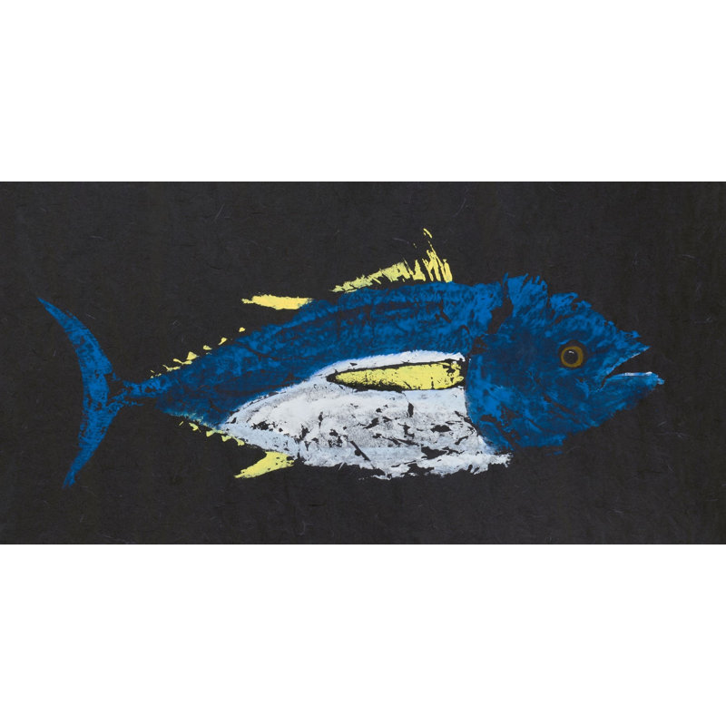 Reproduction d’art sur toile tendue, "thon à nageoires jaunes" par warren, H 18 po x l 36 po x P 1,5 po