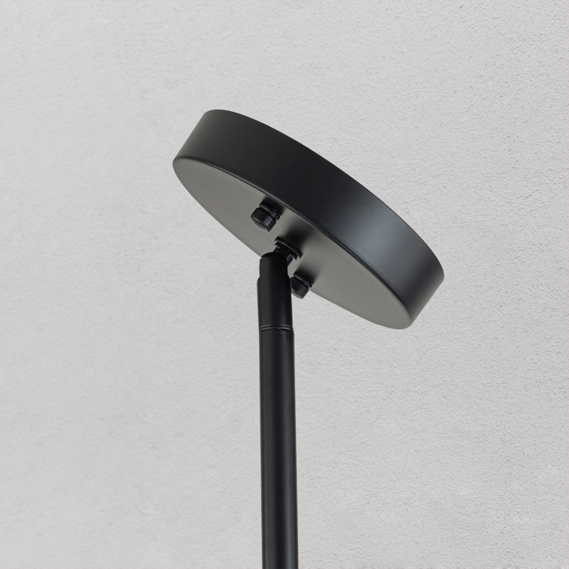 Lustre sphérique Spoutnik 10 lumières l 33,8 po avec adaptateur pour plafond incliné Tyshai, Noir et or