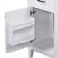 Ensemble de meuble-lavabo 30 po avec lavabo, armoire de salle de bain blanche avec tiroirs, structure solide et panneau de fibres à densité moyenne-1800171404