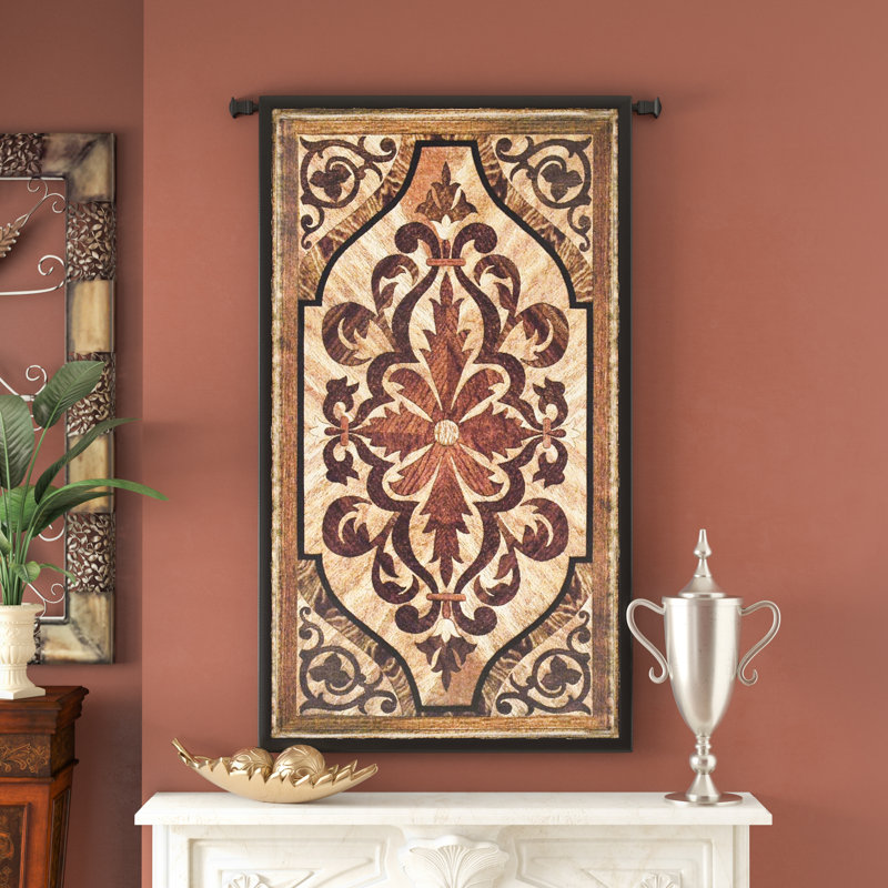 Tapisserie en bouleau de bois marqueterie