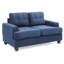 Causeuse chic transitionnelle en bleu marine-1911099013