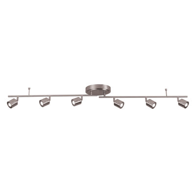 Core 55.13'' 6 -Light Rail Track Kit with Dimmable and Adjustable Head