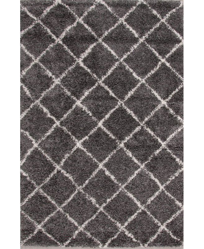 Cedarburg Geometric Shag Area Rug, Rectangle 200 x 290cm