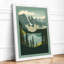 Alpine Valley Minimalist - Framed Print-1812983207-1812983230