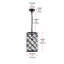 Luminaire suspendu cylindrique à 1 lumière Swinney-22795695