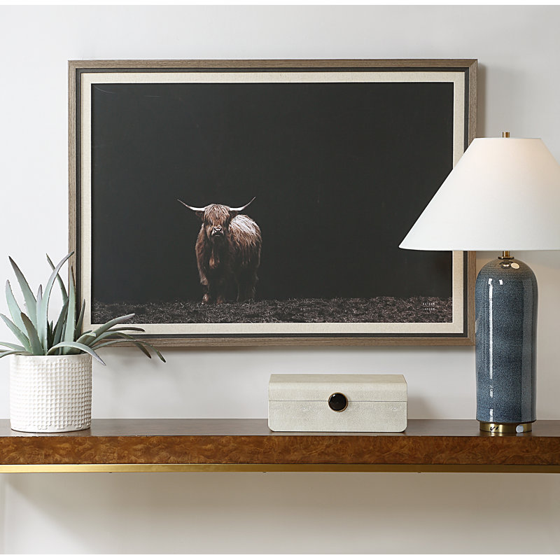 King Of The Hill Framed Bovine Print
