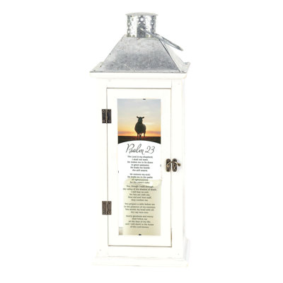 17'' H Tabletop Lantern with Candle Included