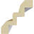 4 1/4"H x 4 1/4"P x 6"F x 94 1/2"L Eris Step Crown Moulding