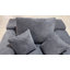 Chaise longue 67 po en velours côtelé avec porte-gobelets et poche latérale, ressorts ensachés et mousse haute résilience