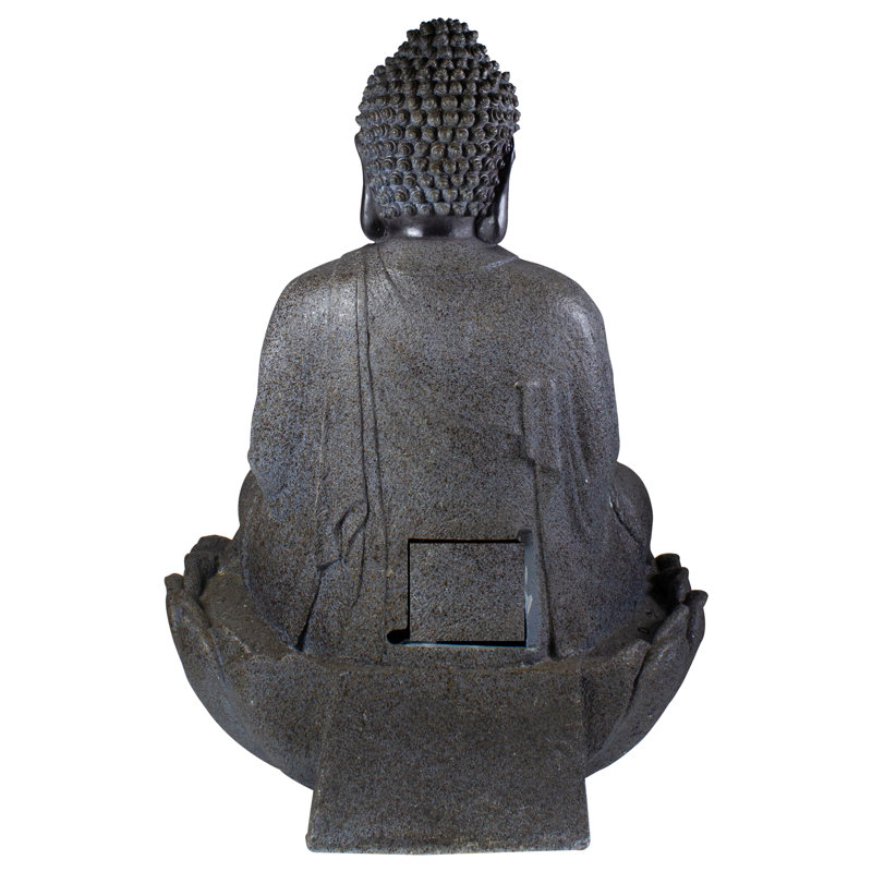 Fontaine de jardin extérieure 33,75 po Bouddha