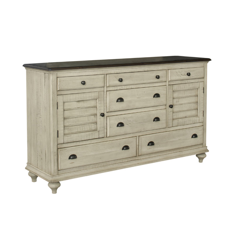 Commode combinée 7 tiroirs Wilfrid