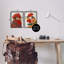 Ensemble de 2 giclées encadrées Quirky Hipster Roosters, design par Marcus Prime-112636236-112636234