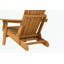 Chaise Adirondack d'extérieur en bois avec repose-pieds