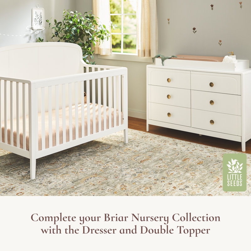 Lit de bébé convertible 6-en-1 Little Seeds Briar, Vert bouteille
