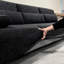 Linen Straight Adjustable Movable Back Sofa