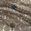 Édredon 100% grand - bleu marine, broderie bleu marine