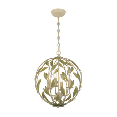 Glossop 16'' Champagne Green Tea Chandelier