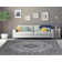 Pagedale Traditional Machine Woven Flatweave Grey and Charcoal Area Rug with Non Skid Backing
