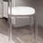 Modern White Solid back side Chair(Set of 2)