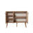 Modern Console Table with Multi-Shelf Storage, Sonoma Oak Finish, 47.2 x 35.4 x 14.2 inches | 100% Melamine Coated Particle Board, Hornbeam Legs, UV Coating, Wall-Mountable | Perfect for Home Office & Living Room-608535351