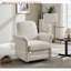 Fauteuil d'appoint moderne pivotant en tonneau, siège rembourré à base en bois massif pour adultes, pour la lecture dans la chambre à coucher et amp; Espaces d'attente-589818118